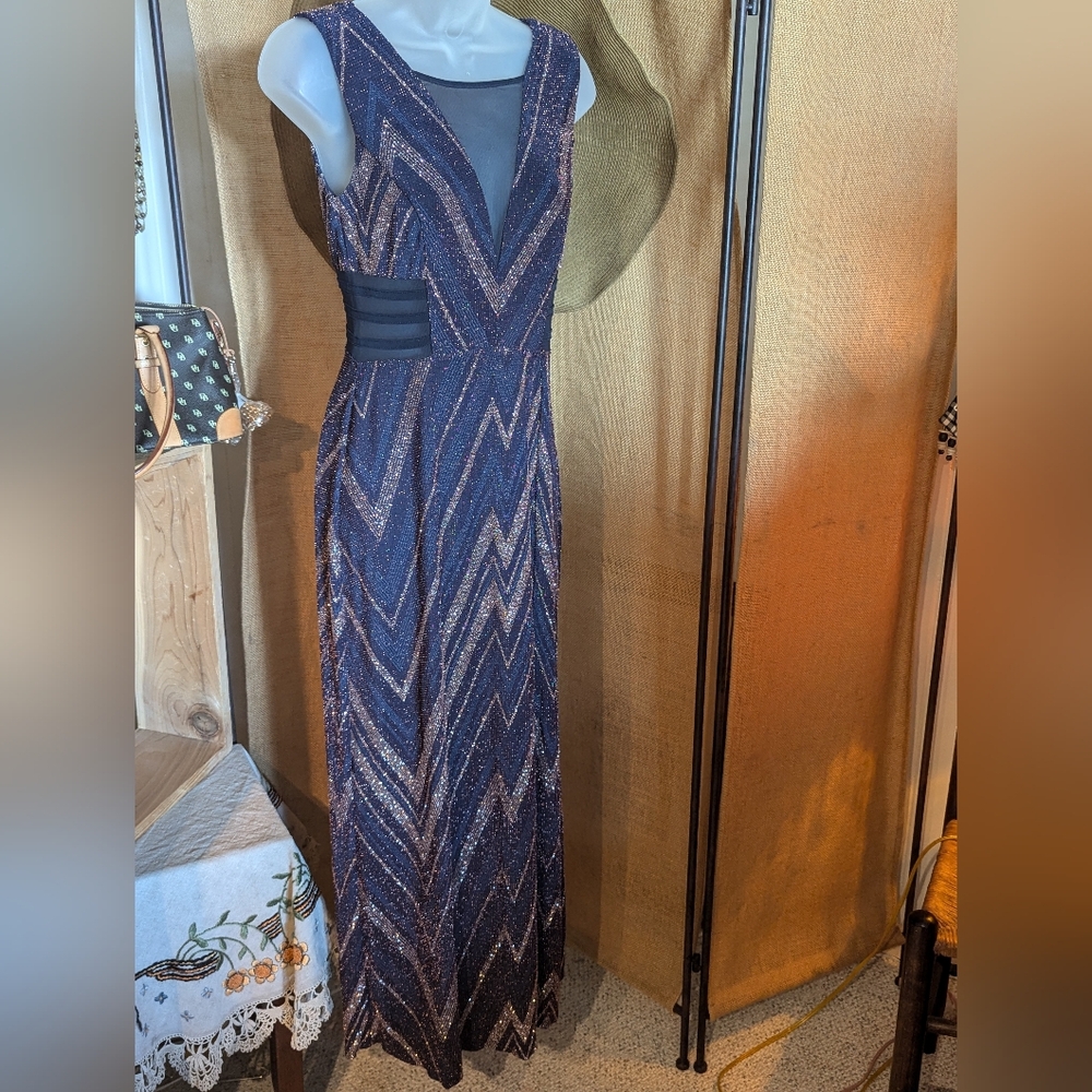 Alexa B Nites | Beautiful Chevron Gown